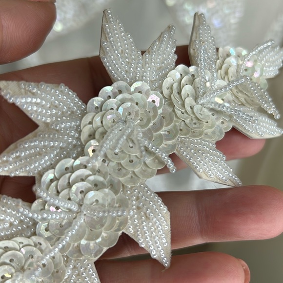 BNWOT A|X Armani Exchange Set Silk Cami, Sequin Layered Top with Hair Clip - Picture 15 of 15